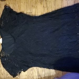Britney Black lace Tee